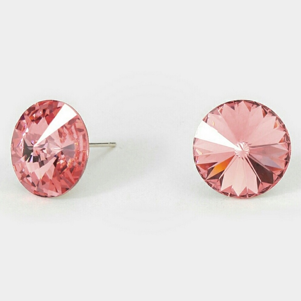 Blush Rose Austrian Crystal Studs
